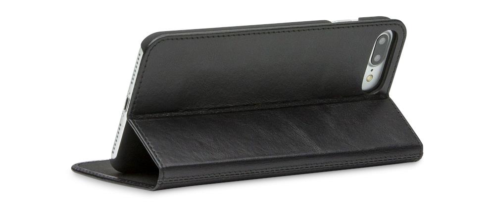9417250 Dbramante FRP7GTBL0690 Fredriksberg 3 til iPhone 7  Plus - Sort Skinndeksel med lomme til kredittkort